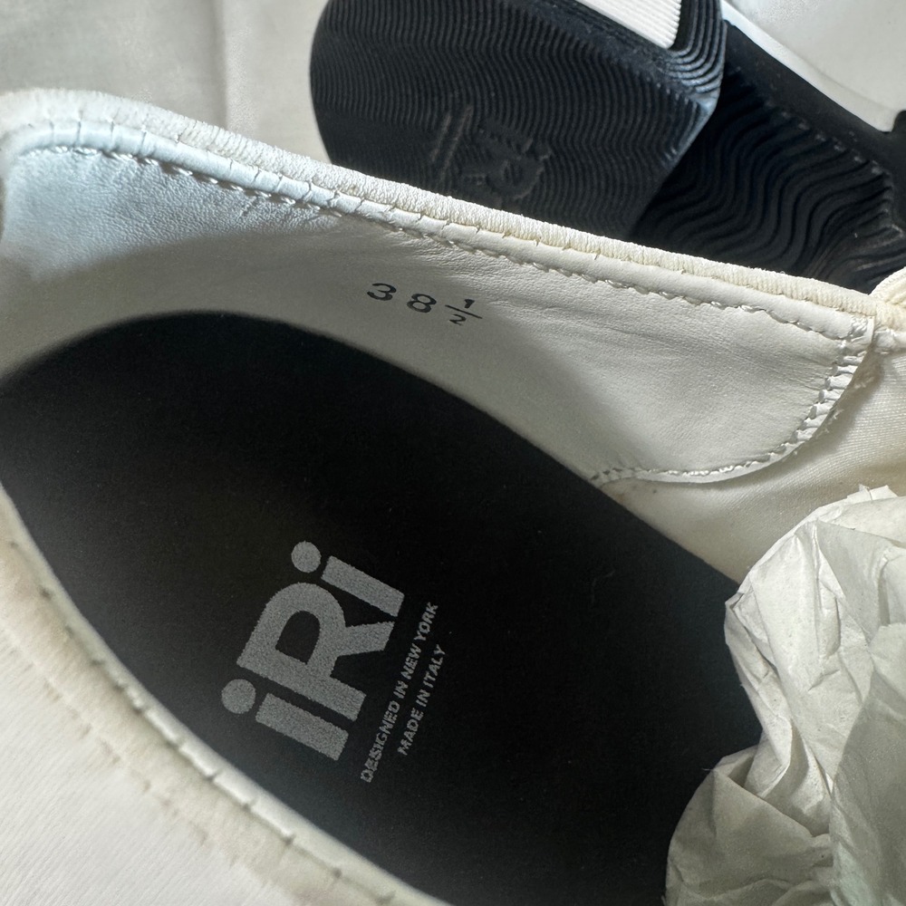 IRI New York White Slip On Platform Sneakers Made in Italy Size 38.5 Dust Bag - Picture 7 of 8